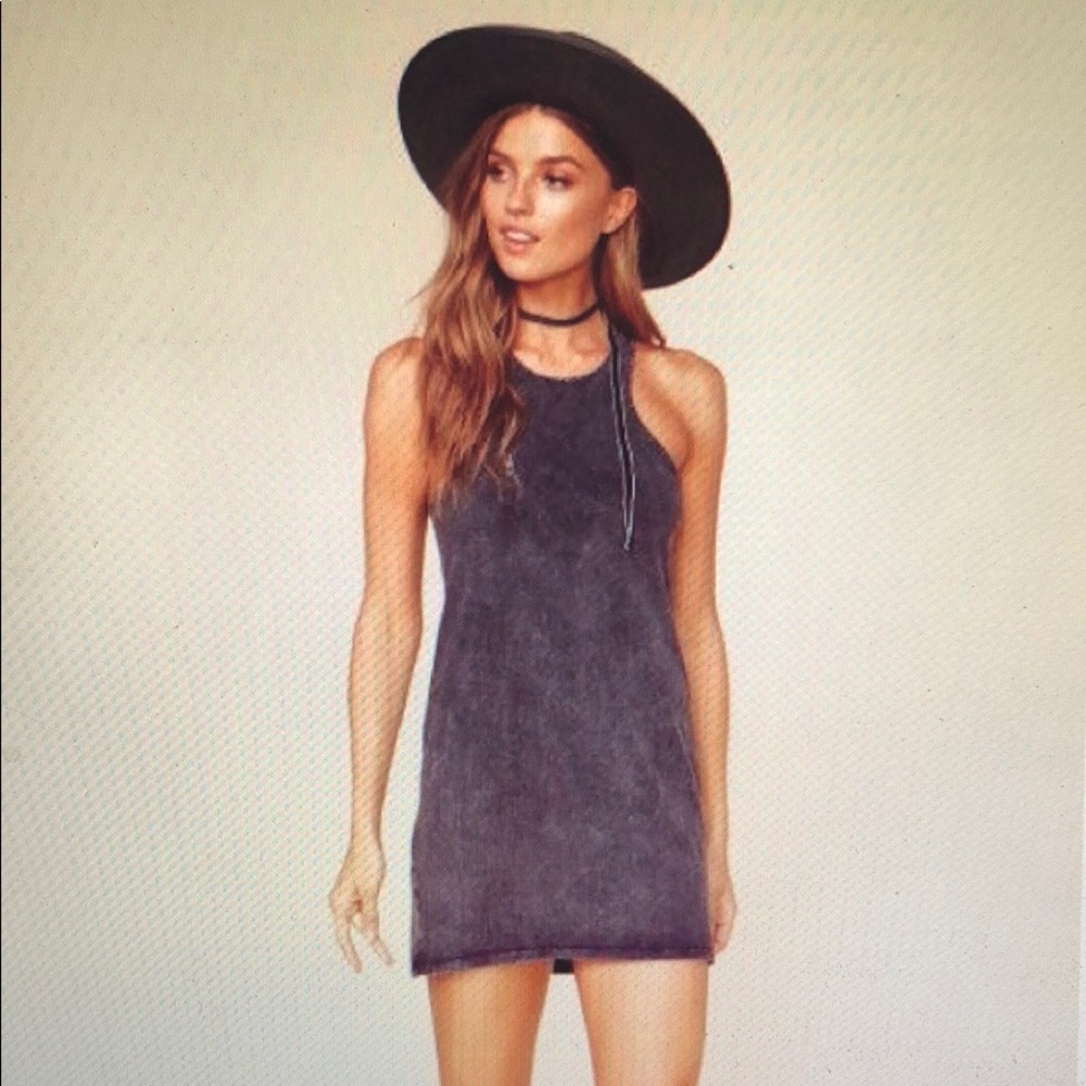 Planet Blue Racer Neck Dress